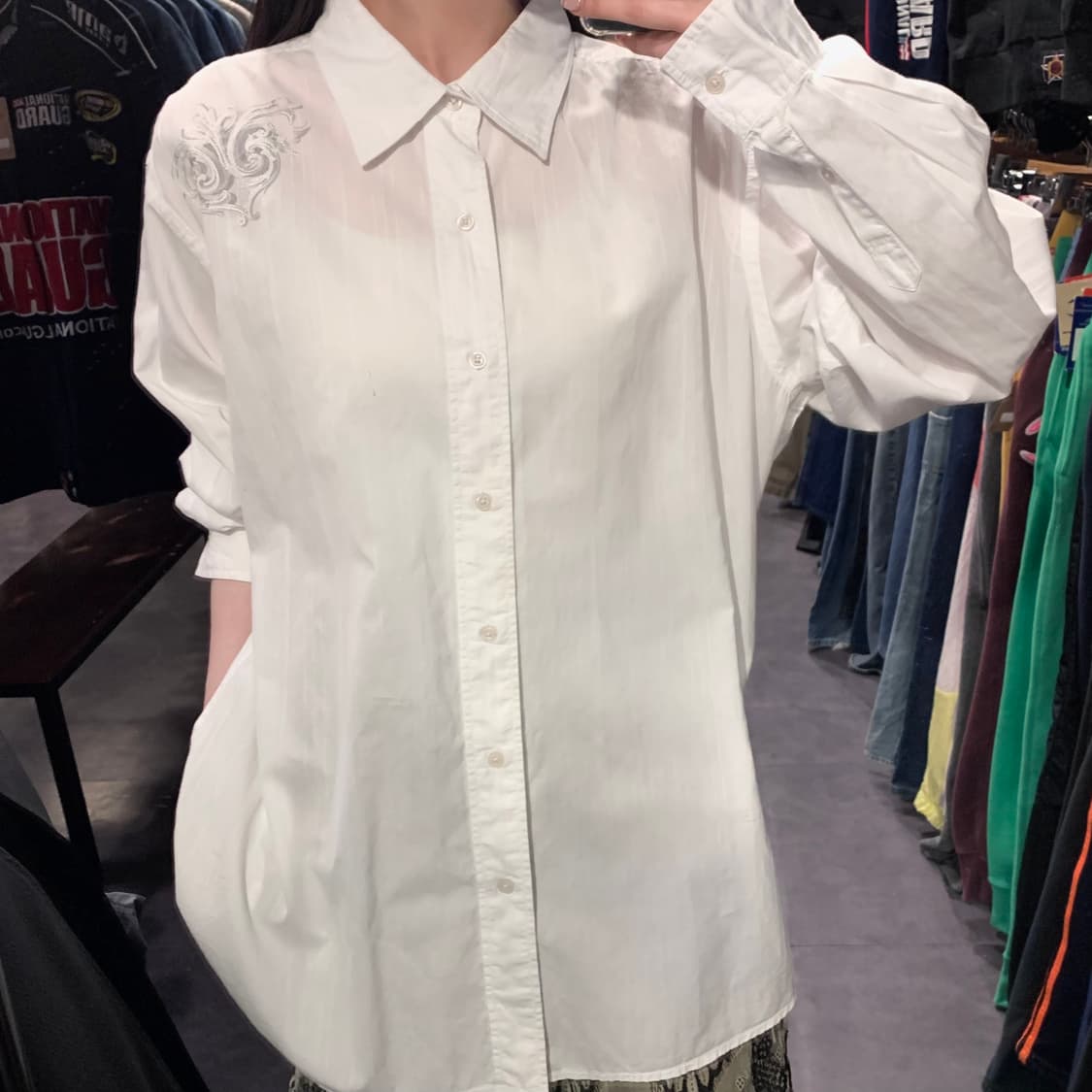  [IM] 제이페라 자수 셔츠 화이트 상품이미지2