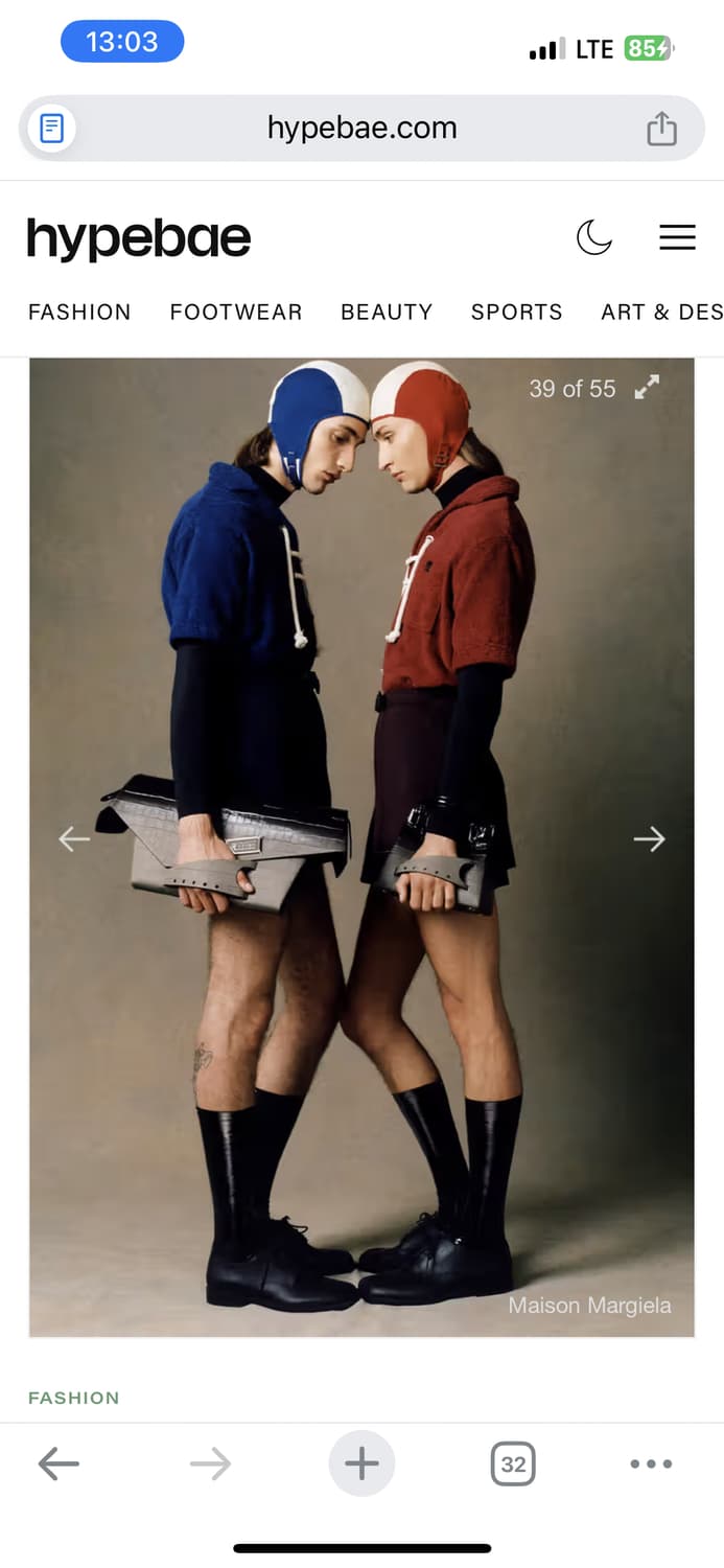 마르지엘라 오픈카라 스트랩 셔츠 상품이미지8