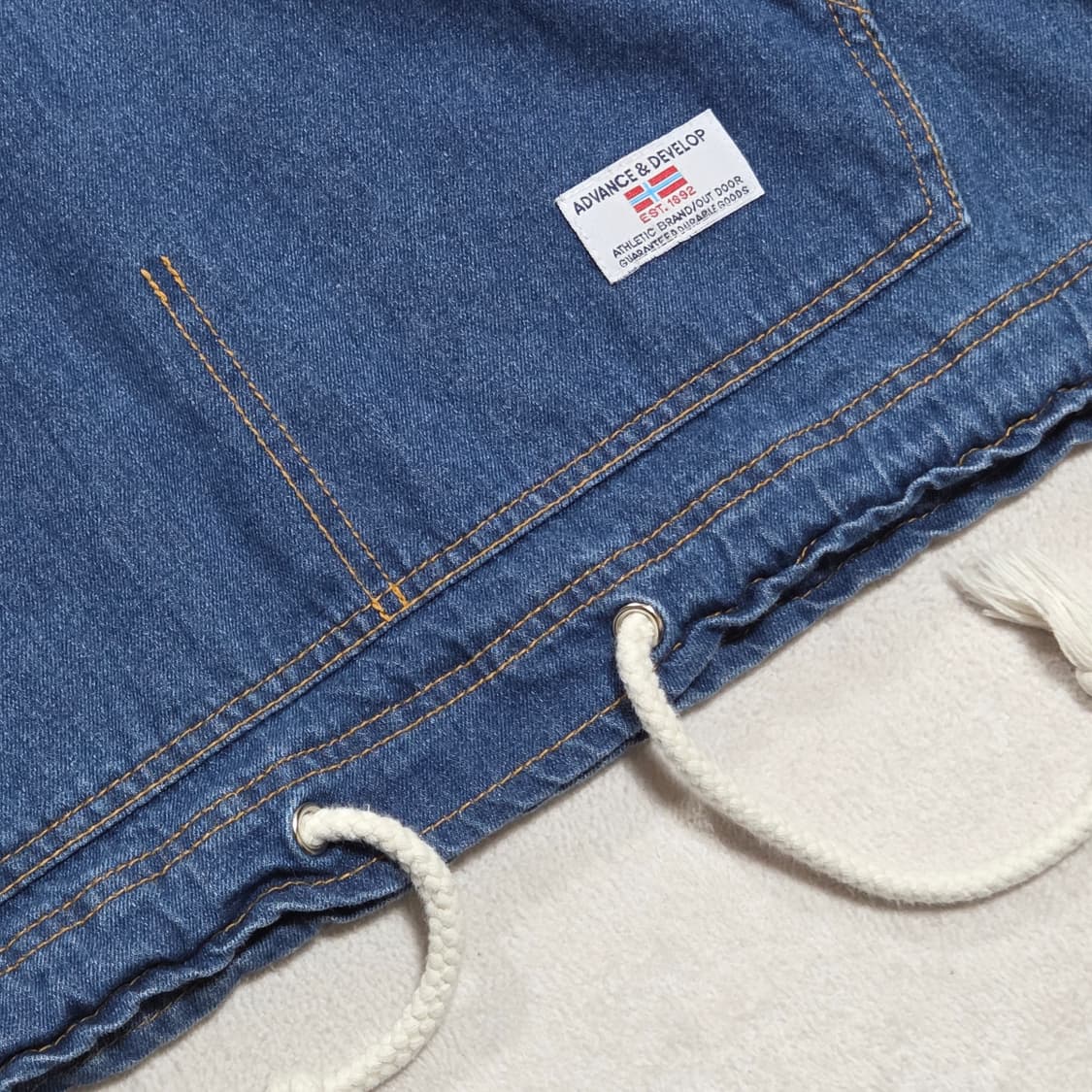 빈티지 데님 아노락 후드티 상품이미지3