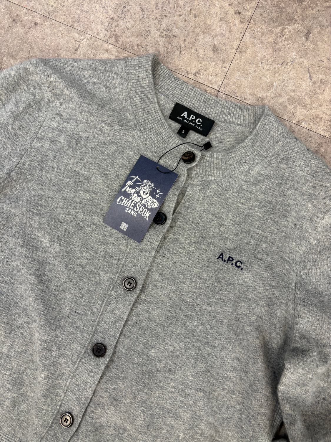 A.P.C. 그레이 가디건 #csz4340 상품이미지2