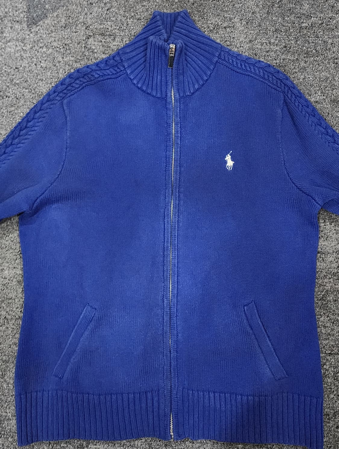 폴로 랄프로렌 스포츠 빈티지 니트 집업 가디건 L 상품이미지4