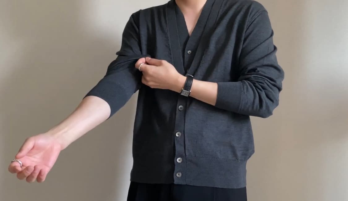 르메르 더블 레이어드 가디건 상품이미지2