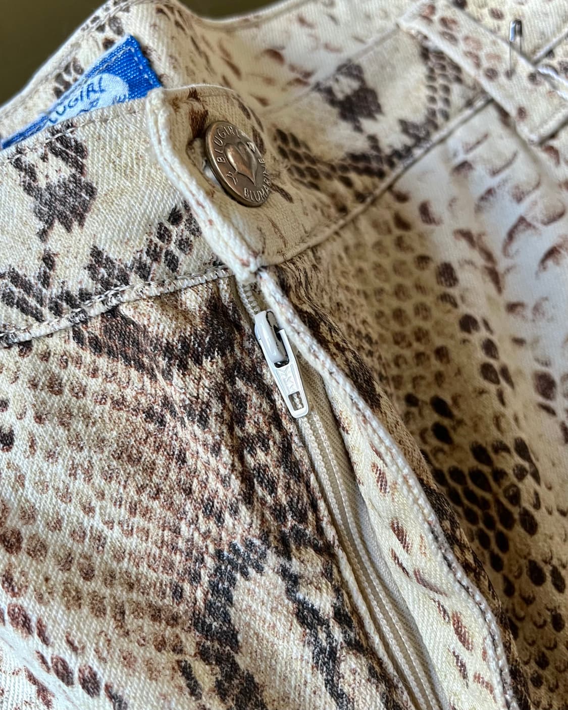 Old BLUEMARINE Archive Python Wide Pants 상품이미지6