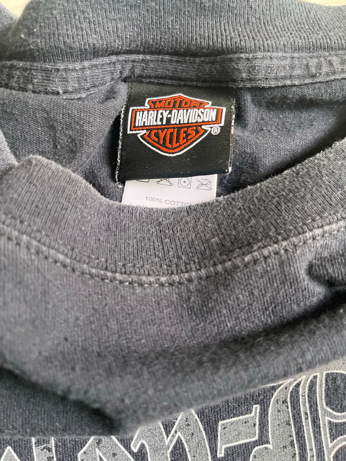 07 할리 데이비슨 올드 잉글리시 블랙 플레임 롱슬리브 상품이미지5