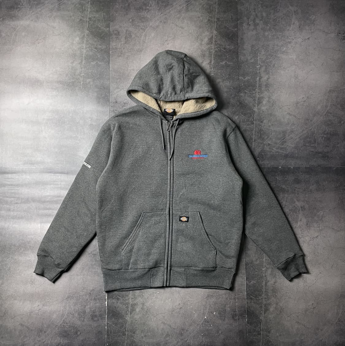 DICKIES 디키즈 빈티지 그레이 셰르파 후드 집업 A00824 상품이미지1