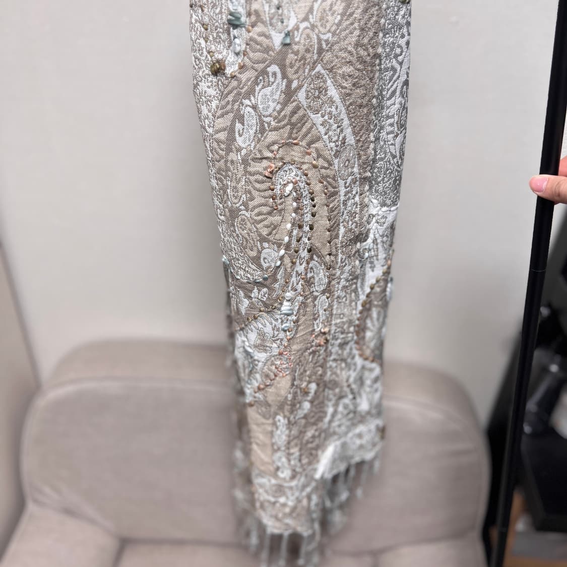 APPLIQUE PAISLEY MUFFLER 머플러 상품이미지4