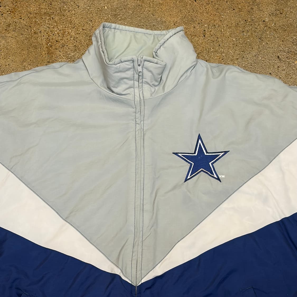 90s Made in Korea 생산 미국 빈티지 NFL 달라스 패딩점퍼 상품이미지6