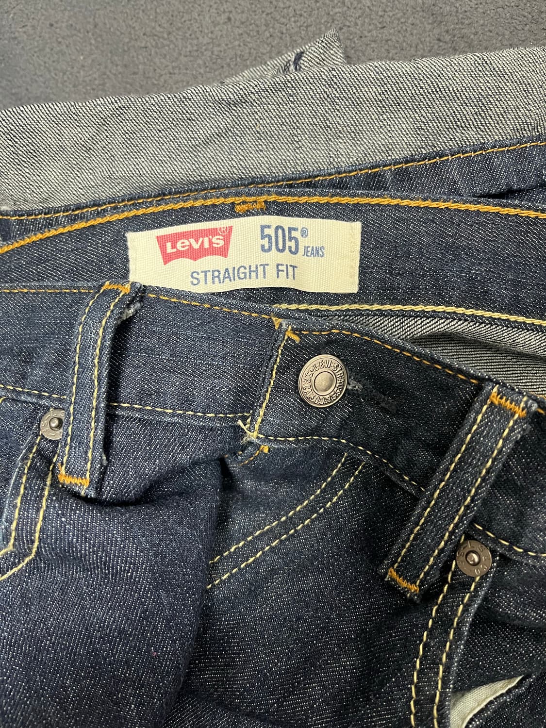 [34] 리바이스 505 블랭크탭 셀비지 생지 데님 팬츠 청바지 상품이미지5