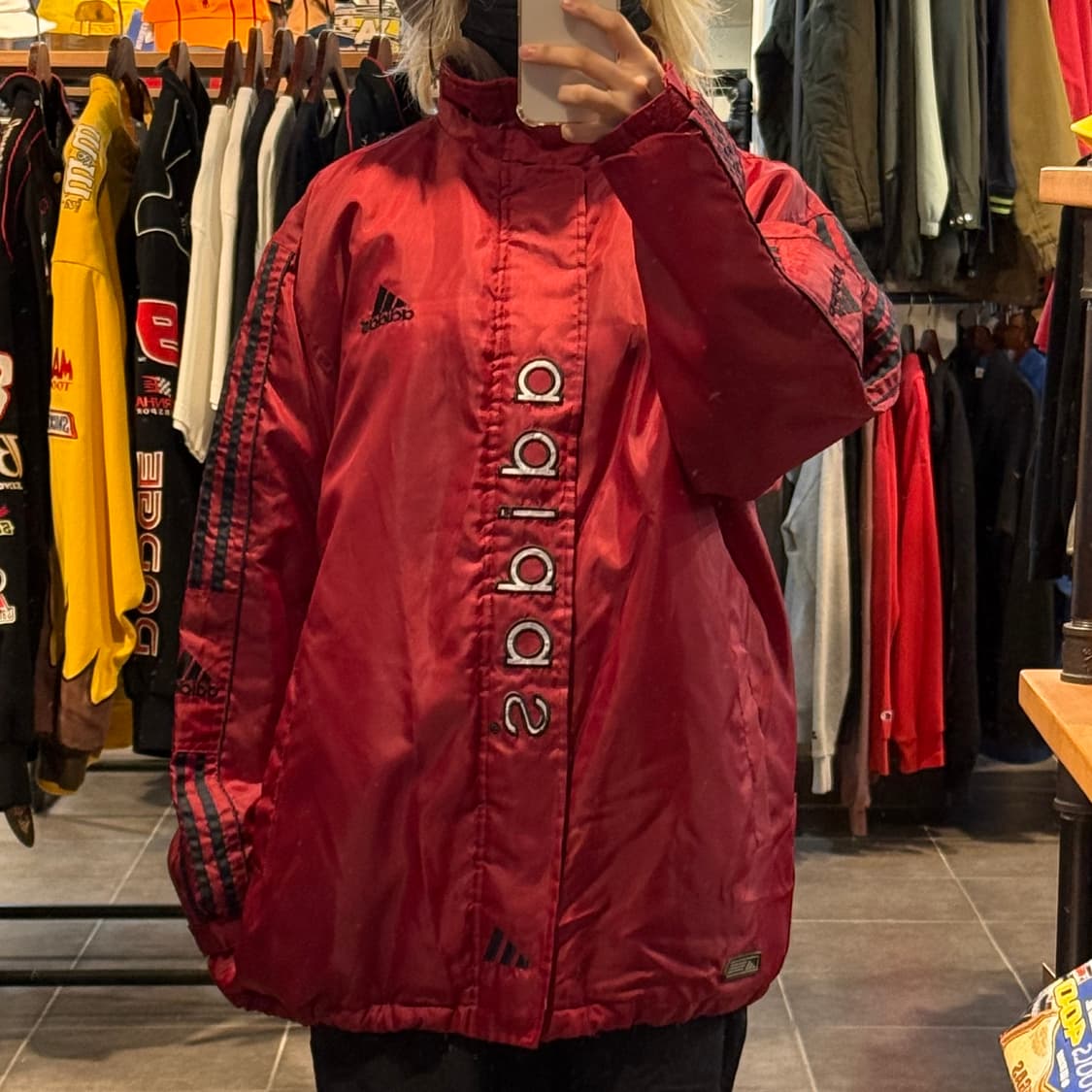 [NO.9]adidas 새틴 바시티 자켓 상품이미지2