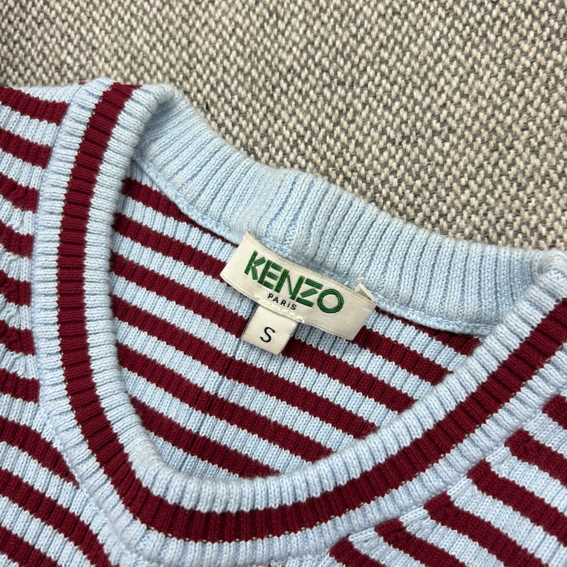 겐조 우먼스 스트라이프 퍼프 골지니트(S) 상품이미지4