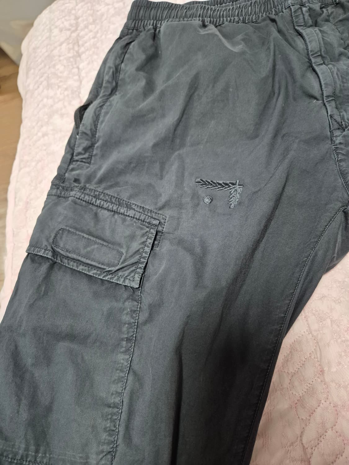 정품 34-XL 스톤아일랜드 카고조거팬츠 블랙 상품이미지7