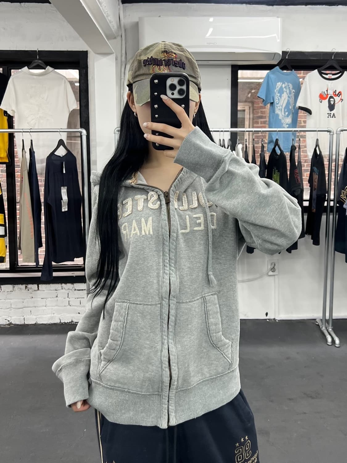 홀리스터 아치로고 후드집업 상품이미지5