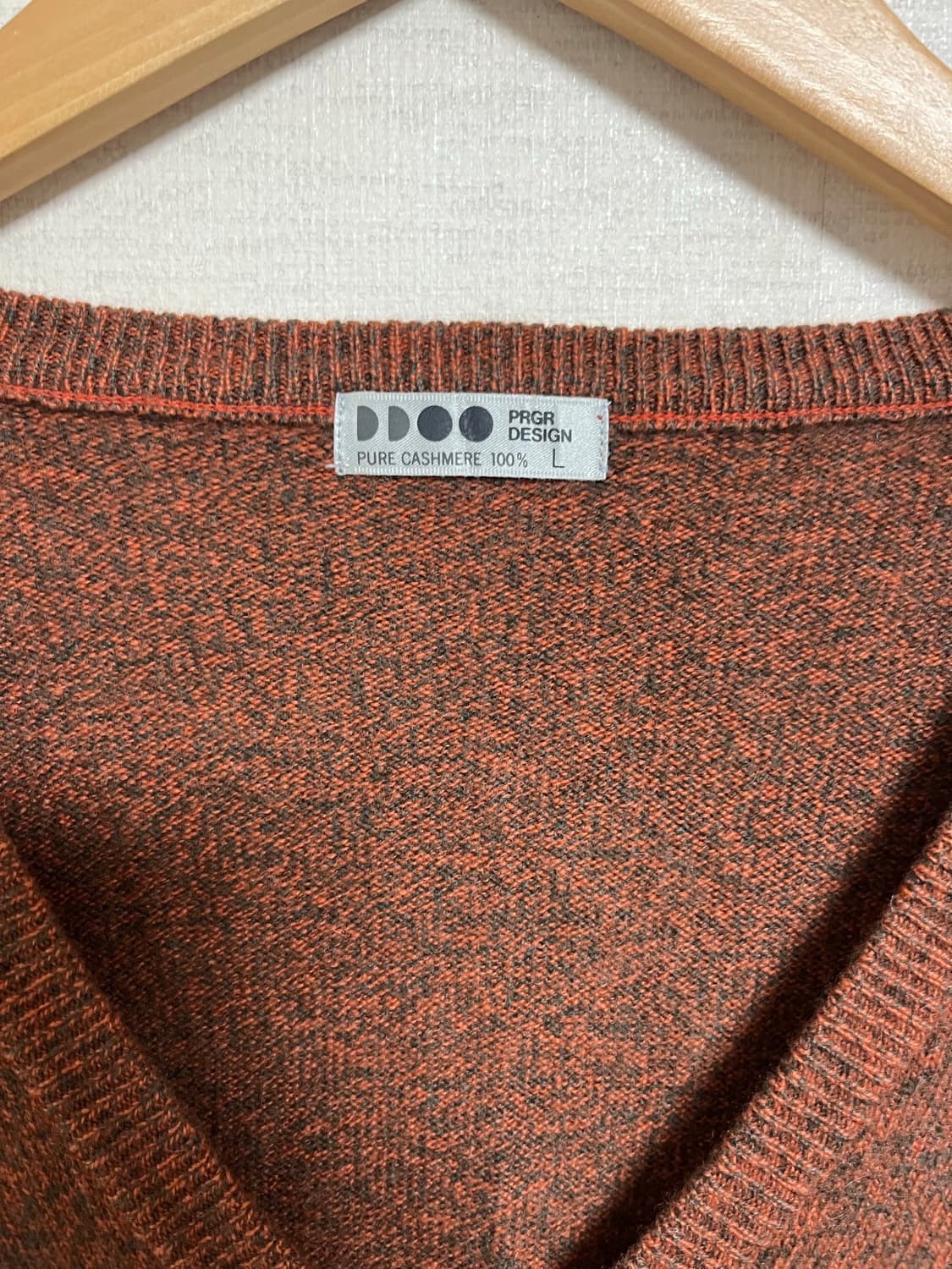 PRGR 100% 캐시미어 브이넥 니트 상품이미지2