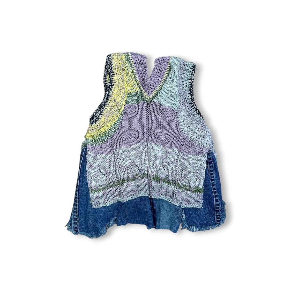 트루릴리전 데님 니트 조끼 상품이미지3