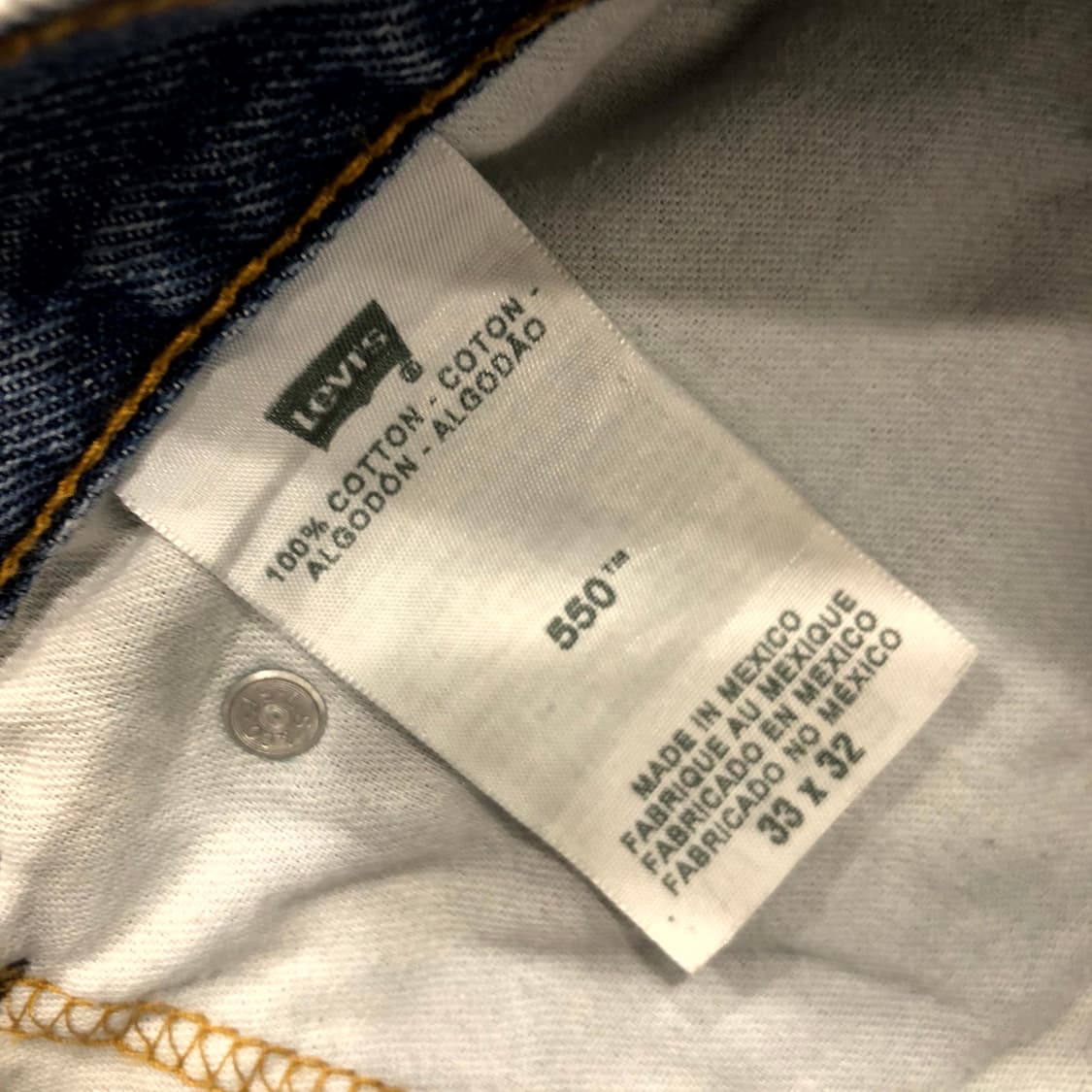  33 리바이스 550 워싱 데님 팬츠 상품이미지5