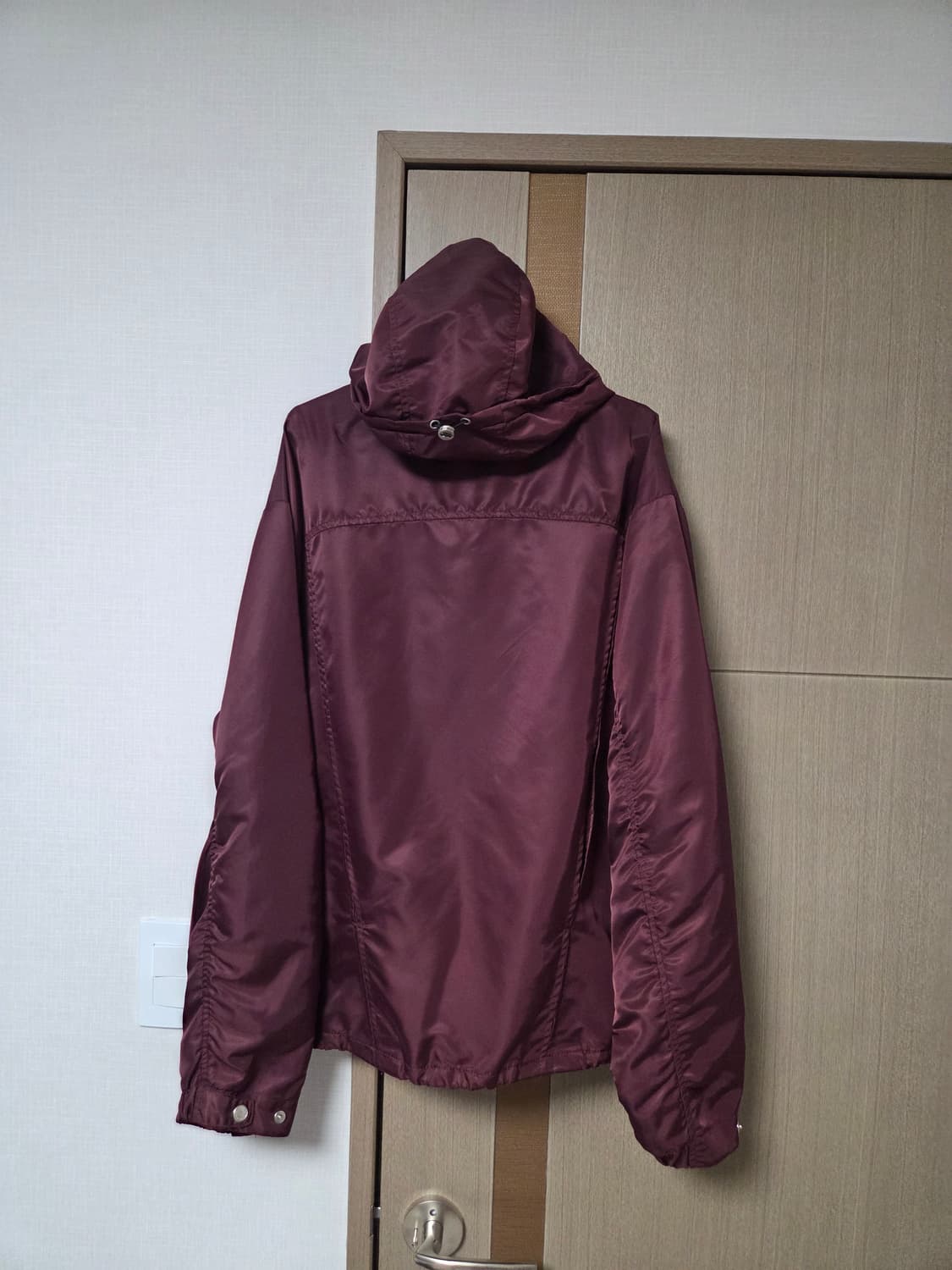 애드오프 윈드브레이커 버건디 L 상품이미지8