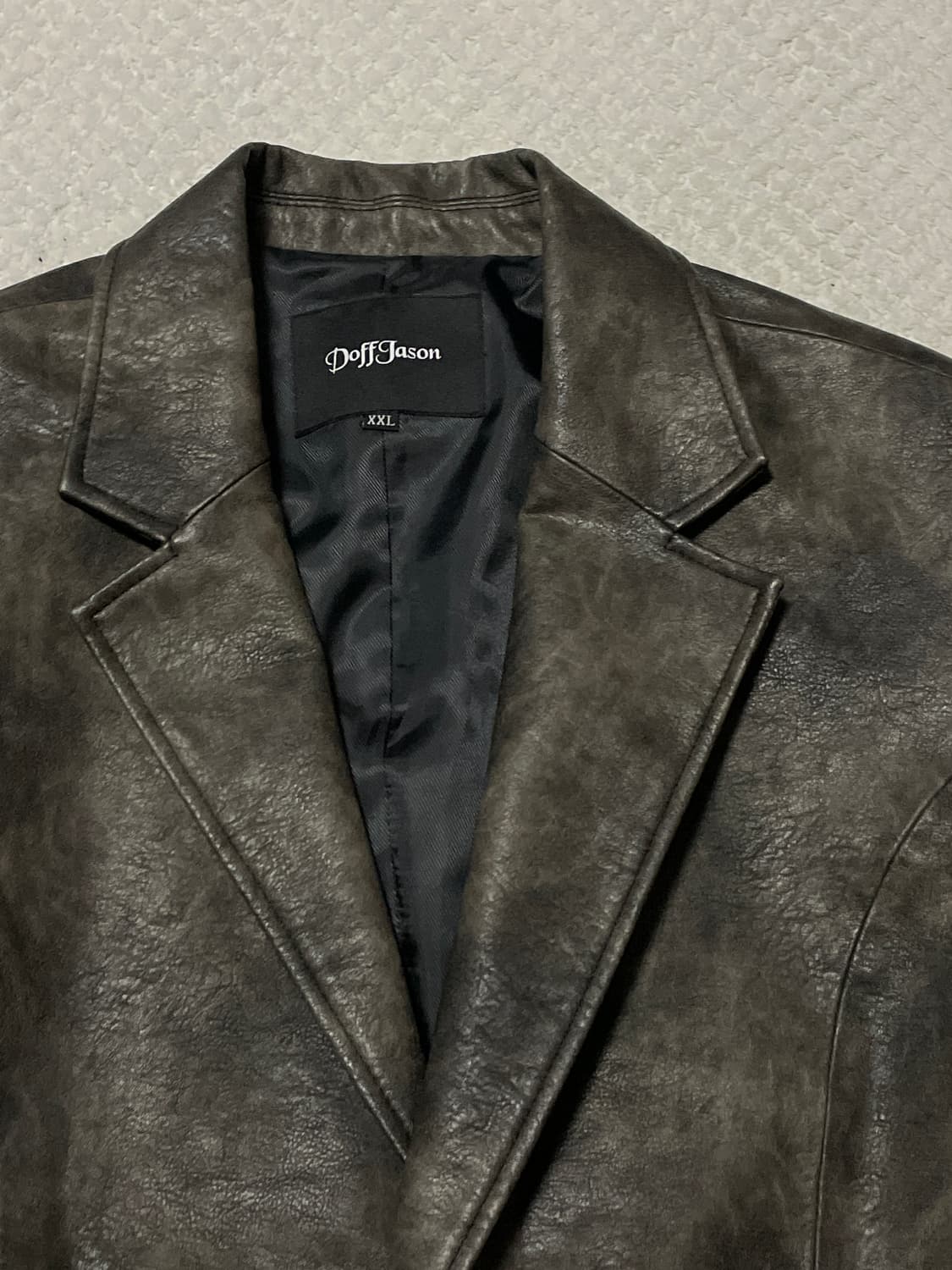 도프제이슨 빈티지 워싱 레거 스트럭쳐 블레이저 자켓 상품이미지6