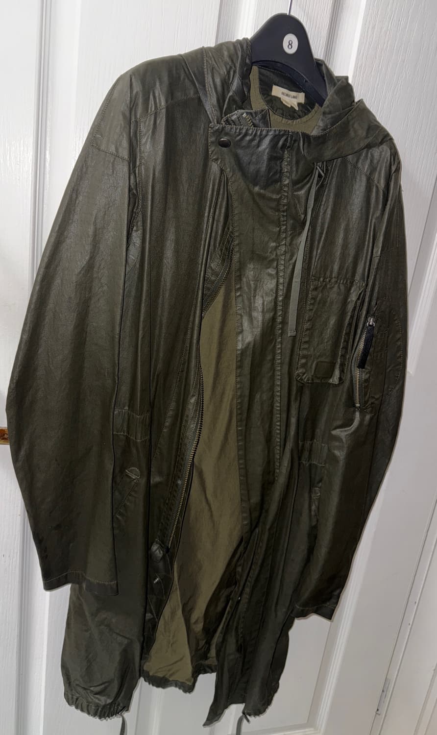 헬무트랭 카키 코팅 롱 자켓 XS 상품이미지1