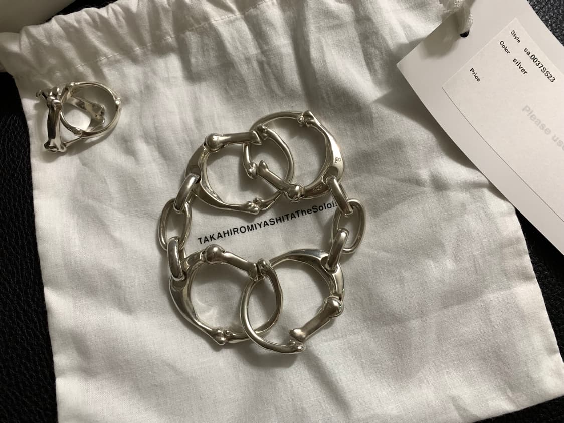 [L] 타키히로미야시타 솔로이스트 본 쉐입 브레이슬릿 팔찌 soloist 상품이미지1