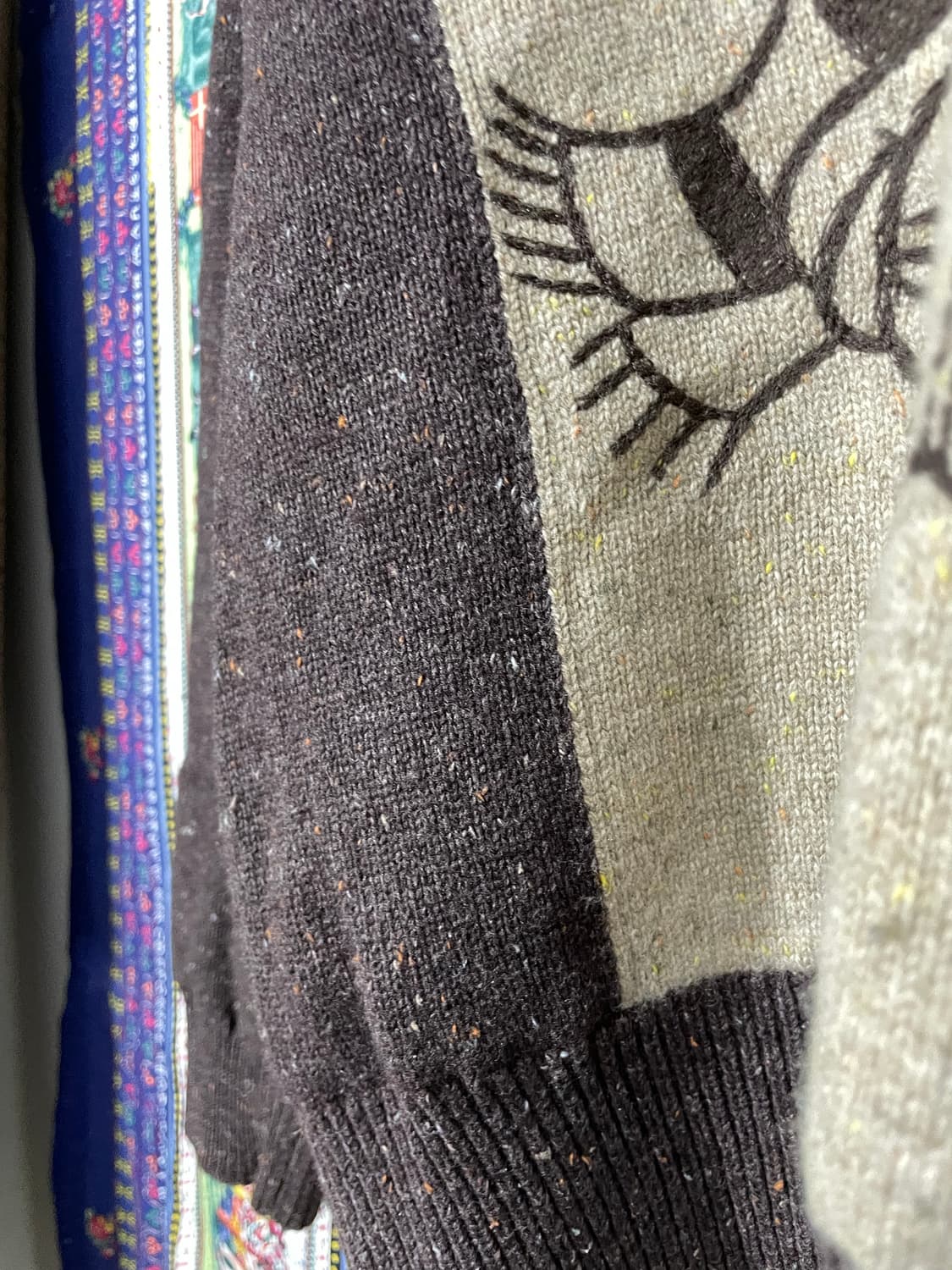 90s 디즈니 숄카라 울 니트 상품이미지7