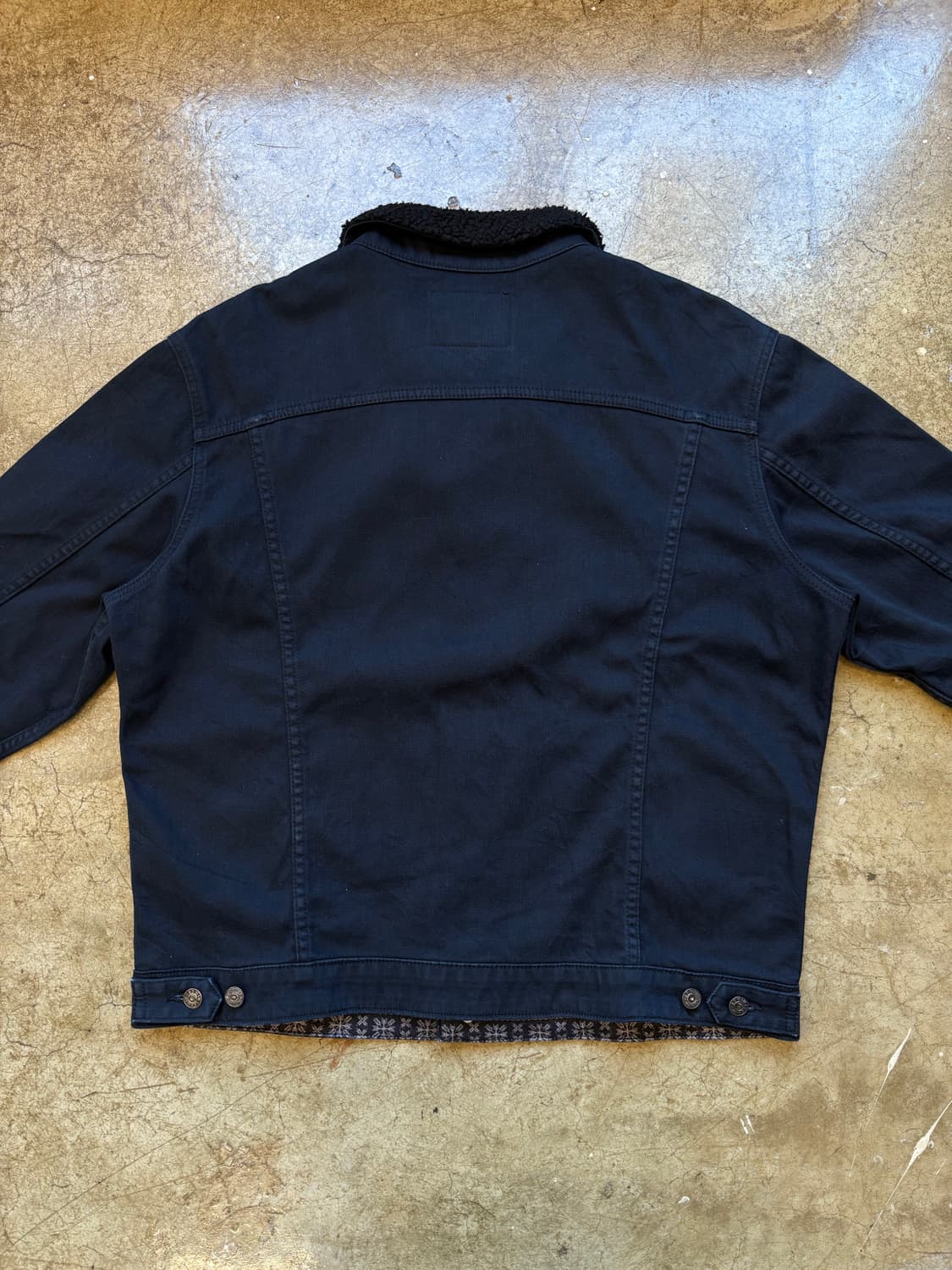 Edwin 코튼 쉐르파 트러커 자켓 상품이미지5