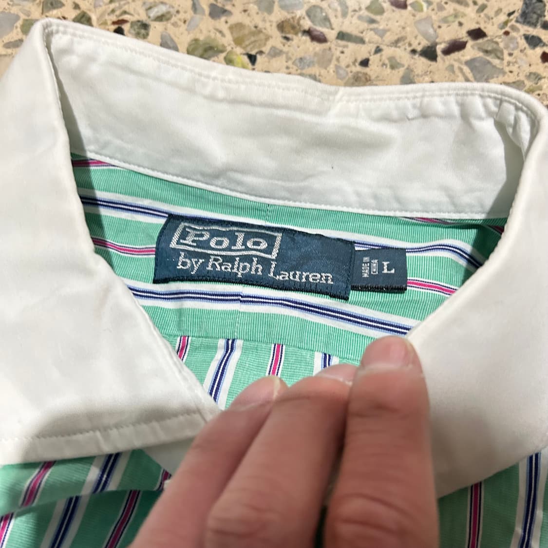 폴로(POLO RalphLauren) 민트스트라이프 셔츠 상품이미지4