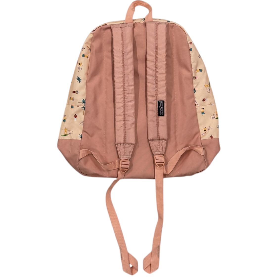 잔스포츠 빈티지 슈퍼브레이크 하와이안 서핑 패턴 백팩 가방 코랄핑크 상품이미지3