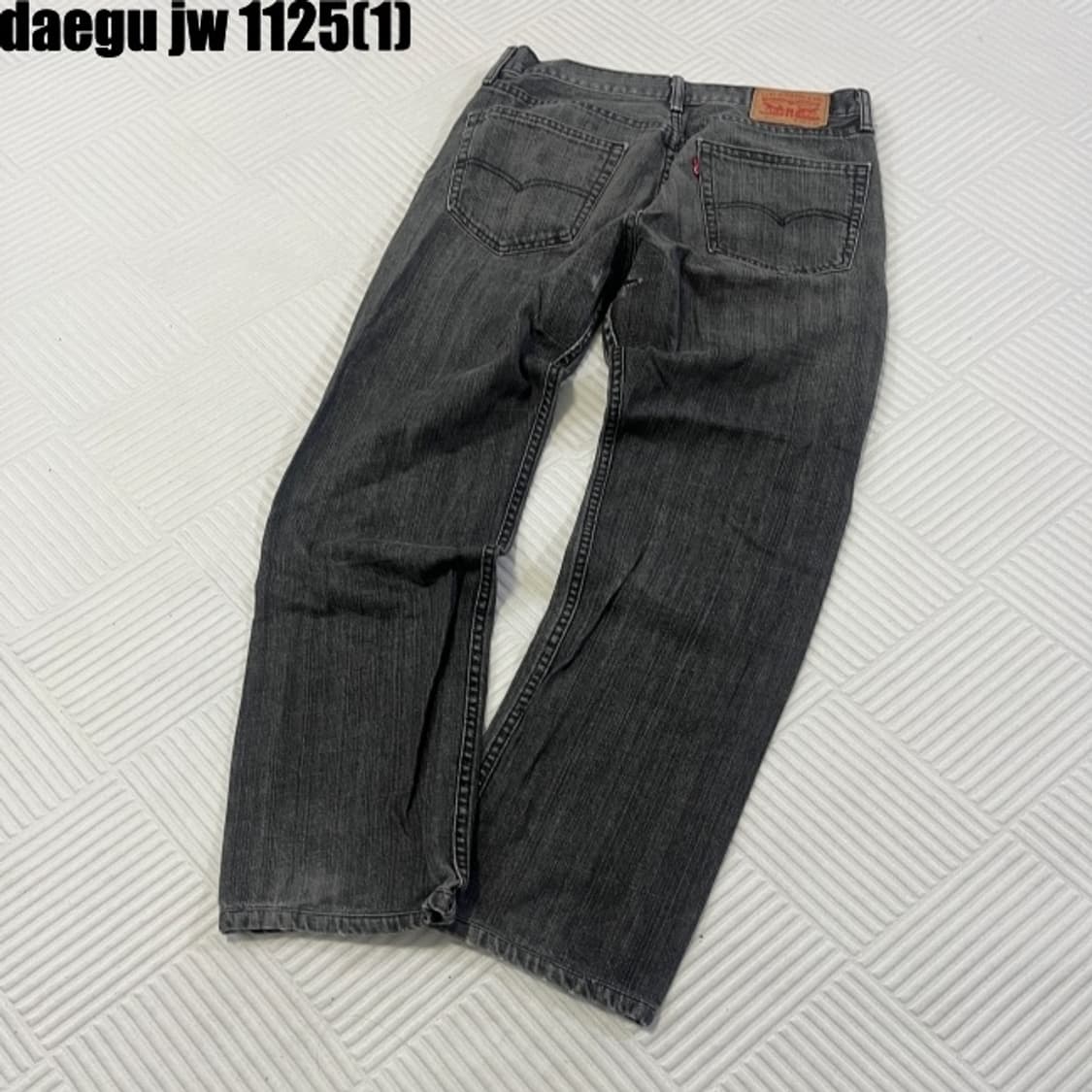 리바이스 505 흑청 데님팬츠 상품이미지5