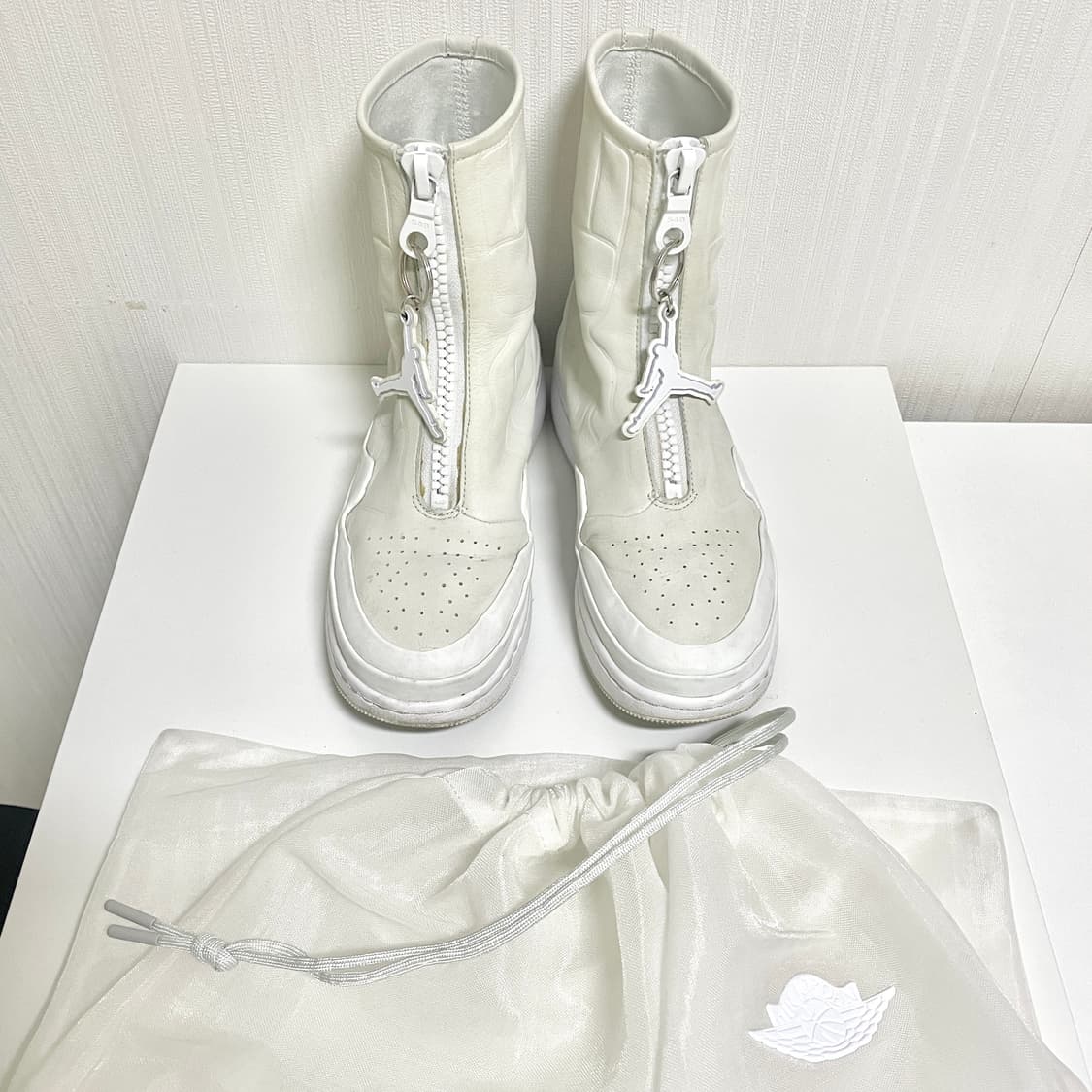 [uk4] 조던1 제스터xx 하이 오프화이트 가죽부츠 + 신발 파우치 상품이미지2