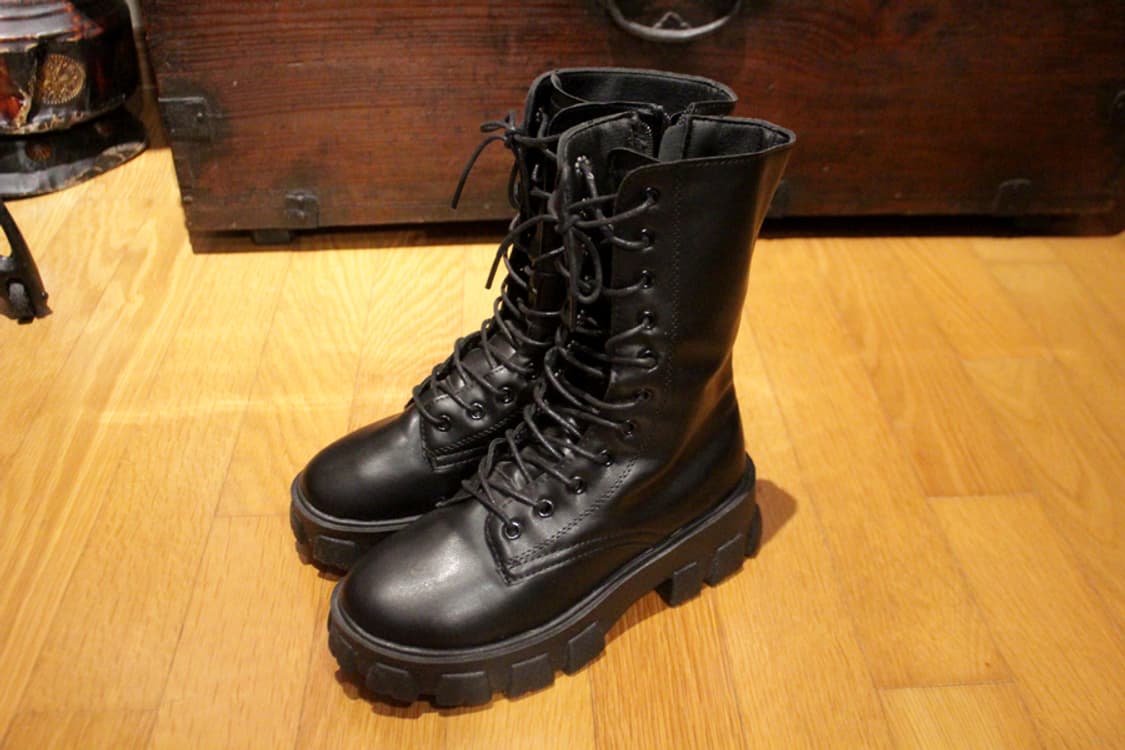 부츠 워커 240사이즈 검정워커 블랙워커 워커힐240 워커240 코스프레 상품이미지2
