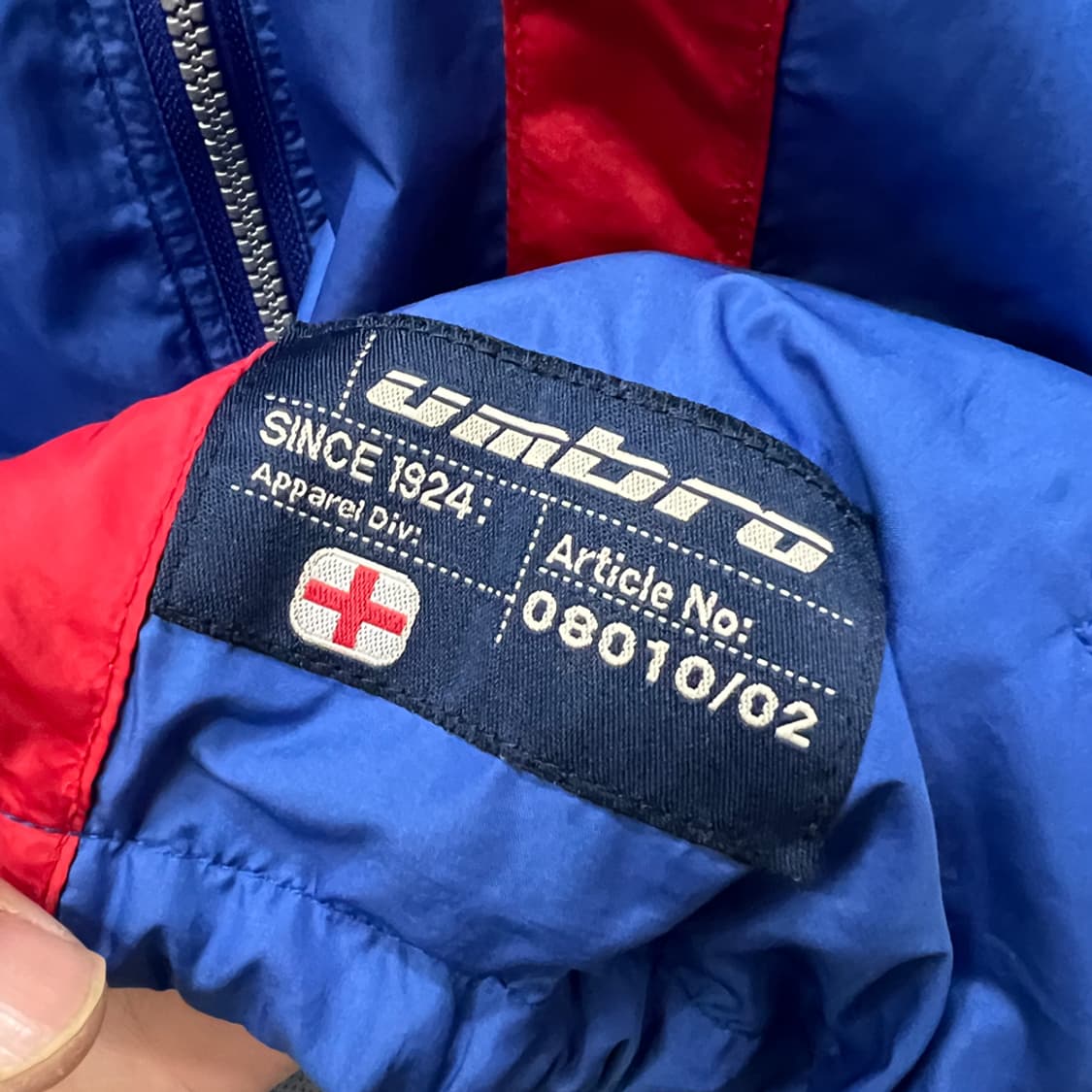 00s 엄브로 올드스쿨 투톤 트레이닝 바람막이 자켓 100 상품이미지4