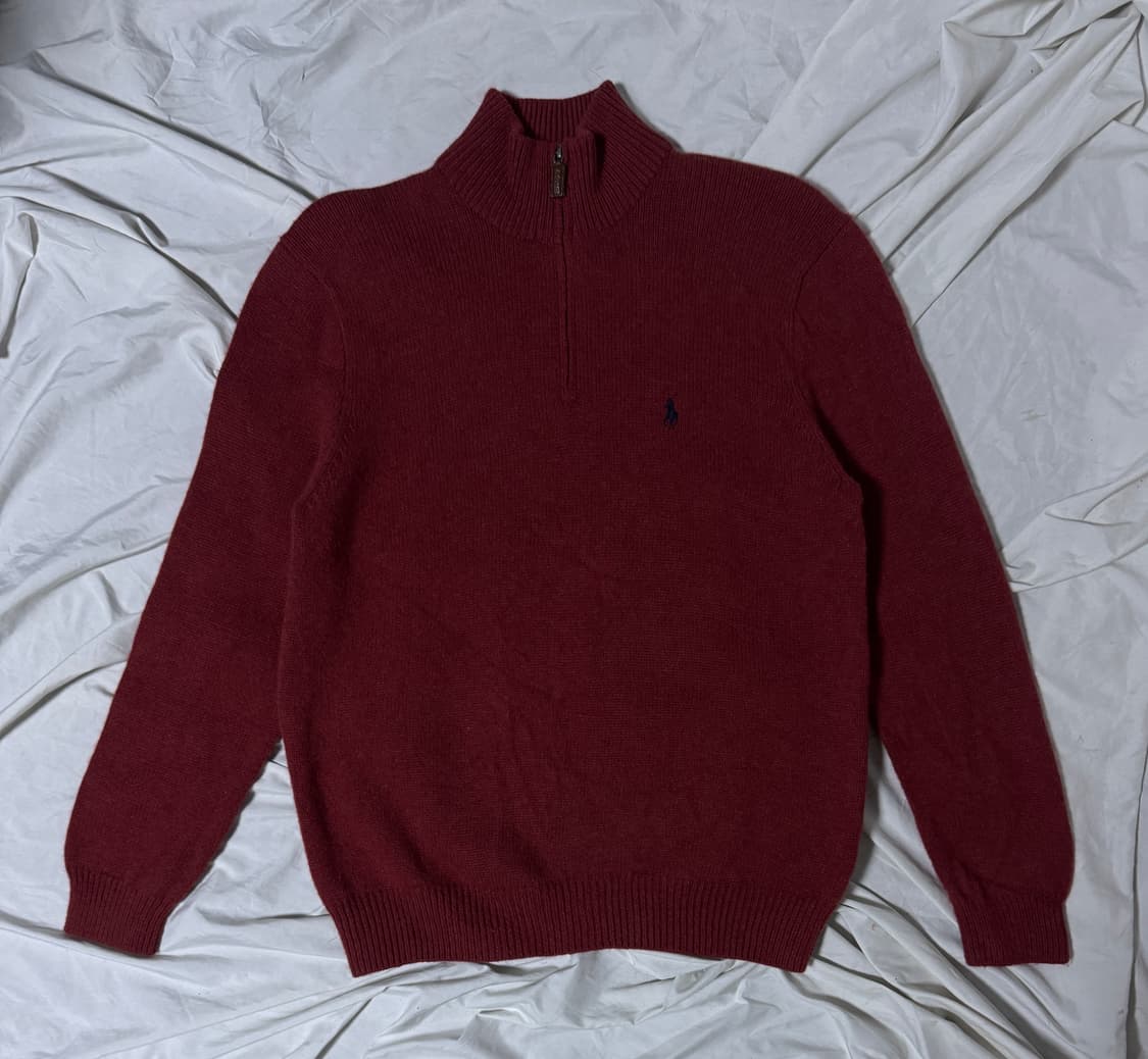폴로랄프로렌 램스울 반집업 니트 상품이미지1