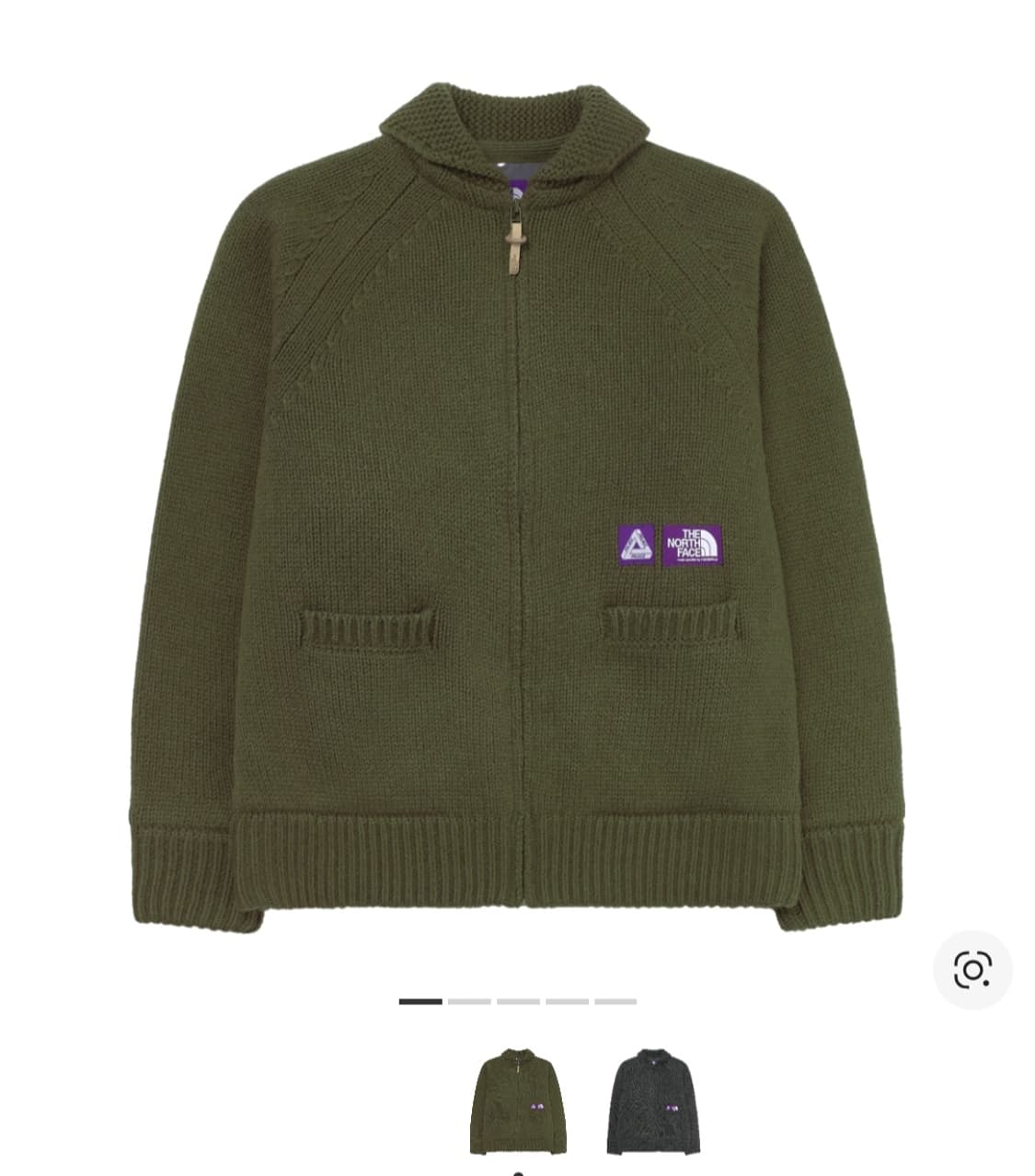 노스페이스x팔라스 니트 집업 상품이미지1