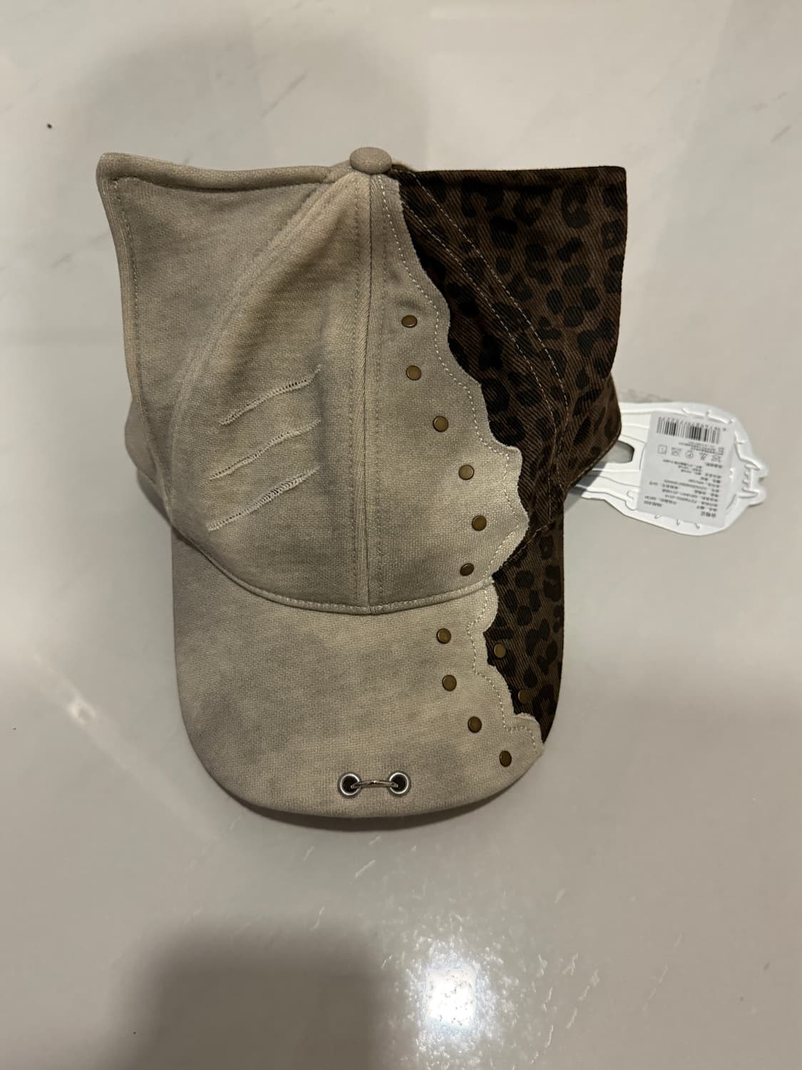 P.L.N. 오일스킨 아일릿 캡 상품이미지2