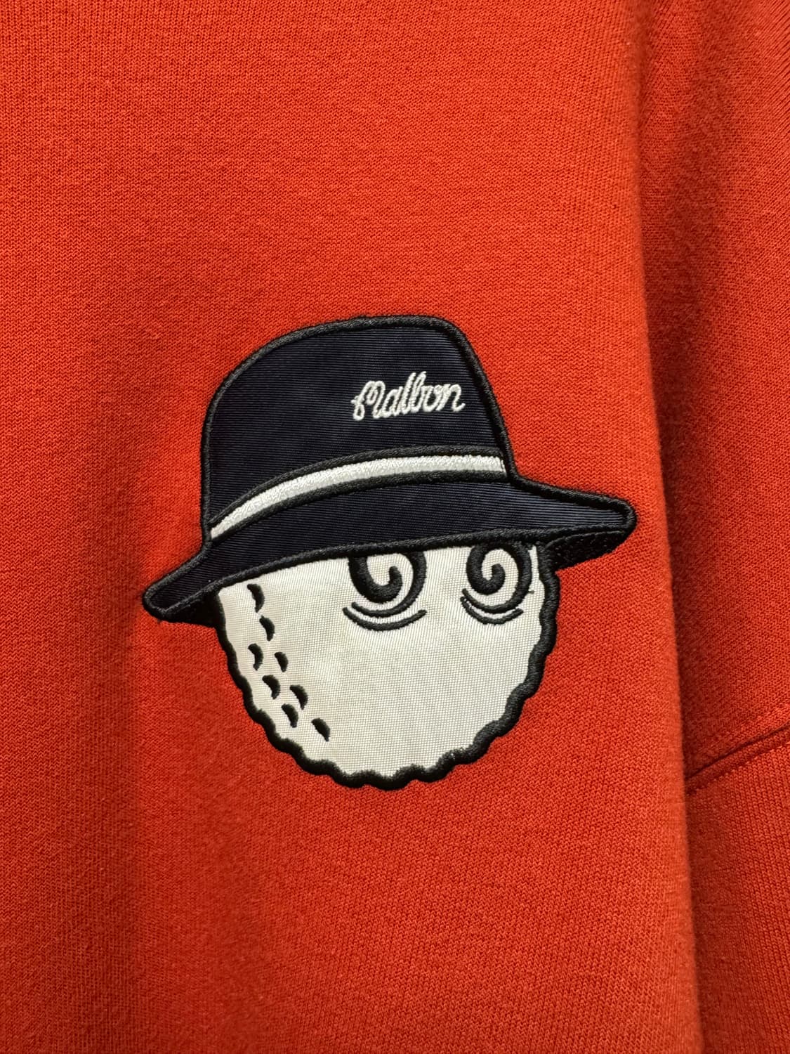 말본 기모 맨투맨 레드 상품이미지4