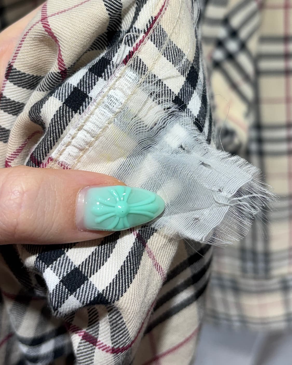 S 버버리 우먼스 노바체크 스크레치 코튼 셔츠  상품이미지5