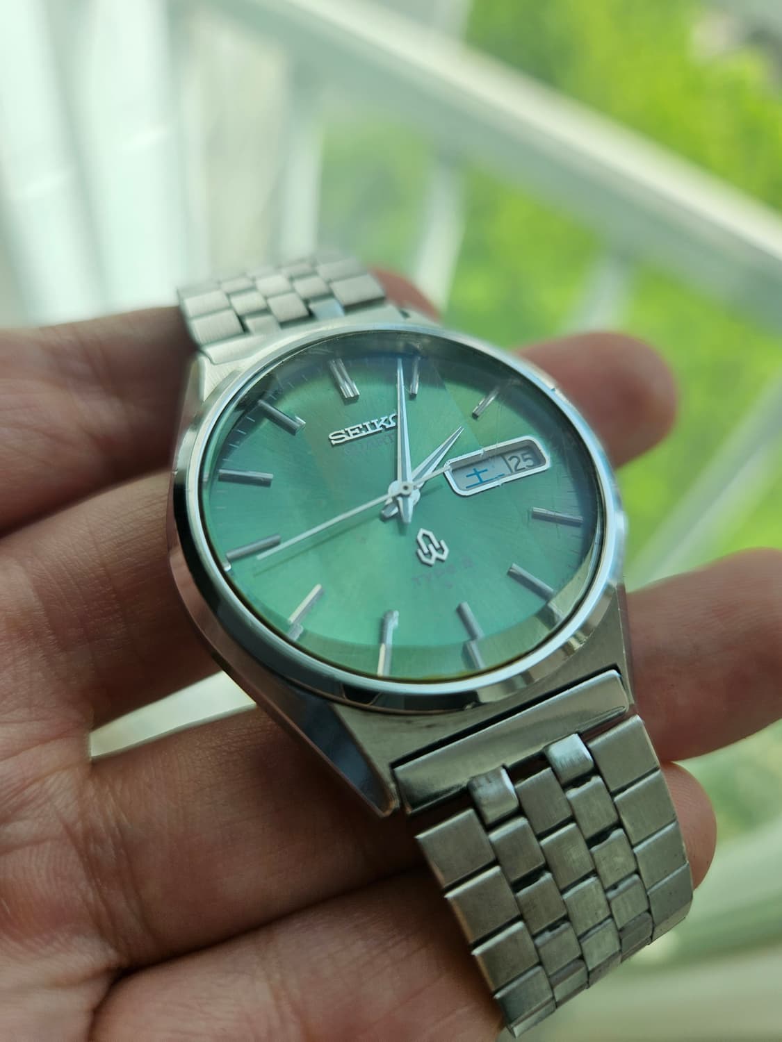 1978s 세이코 타입2 각유리 쿼츠 빈티지 시계 상품이미지2