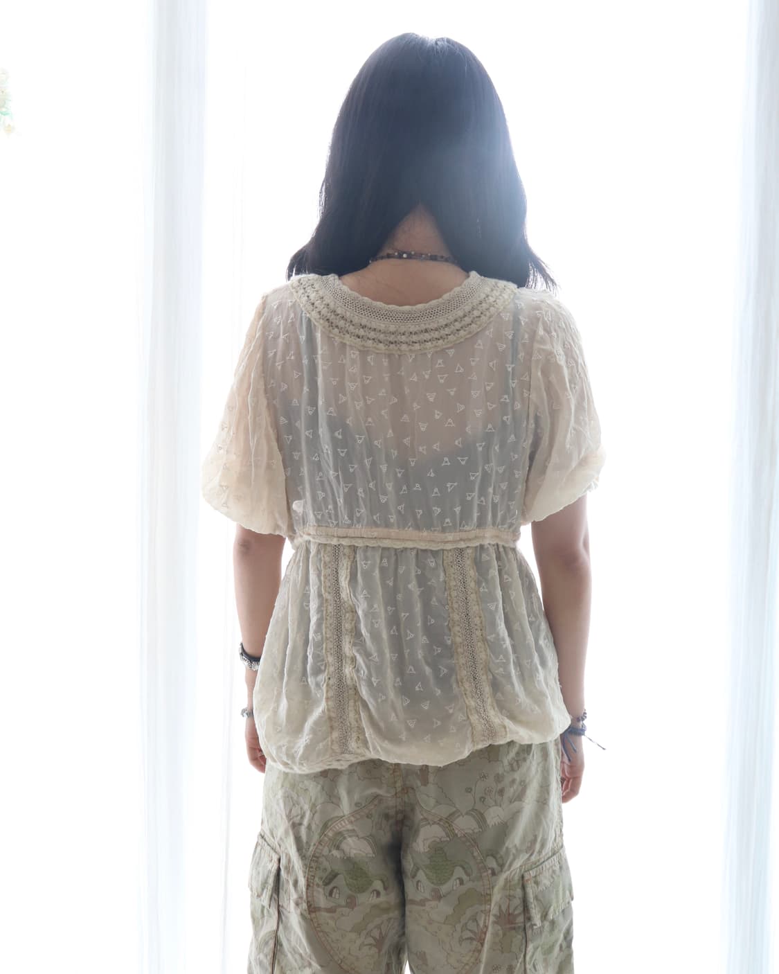 [Tsumori Chisato] Mixed Texture Blouse 상품이미지7