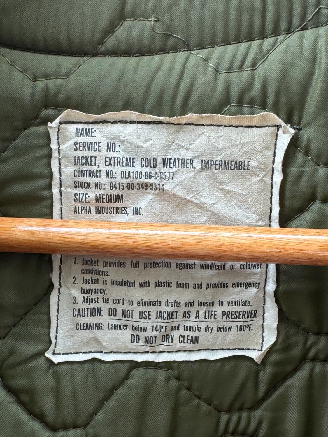 80s USN 미해군 A-1 익스트림 콜드 덱자켓 (M) 상품이미지5