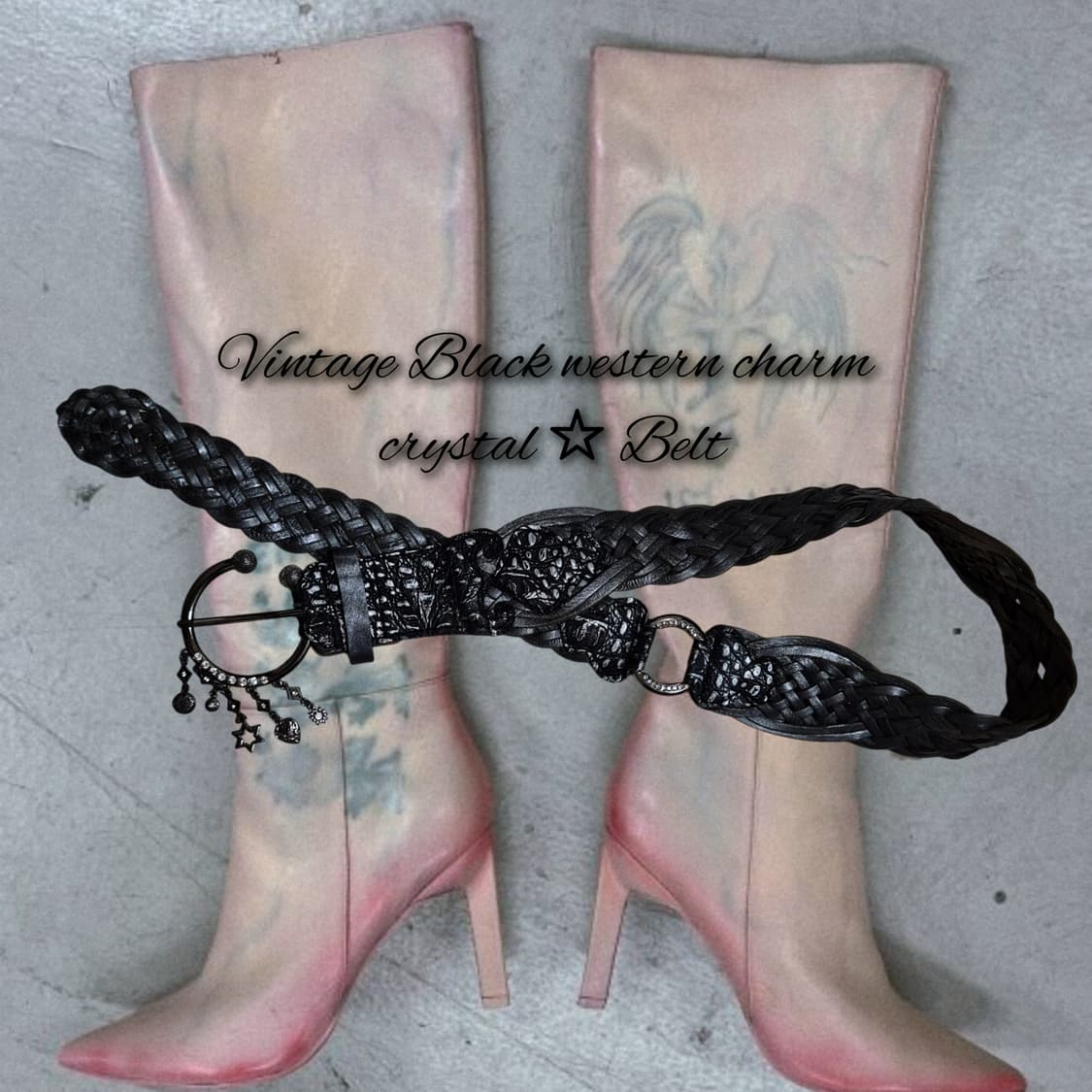 Vintage Black western charm crystal ☆ Be 상품이미지1