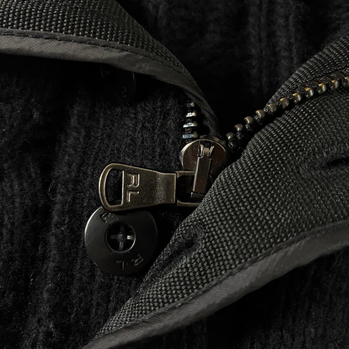 Polo  폴로 랄프로렌 메리노울 블랙 케이블 반집업 니트  상품이미지4