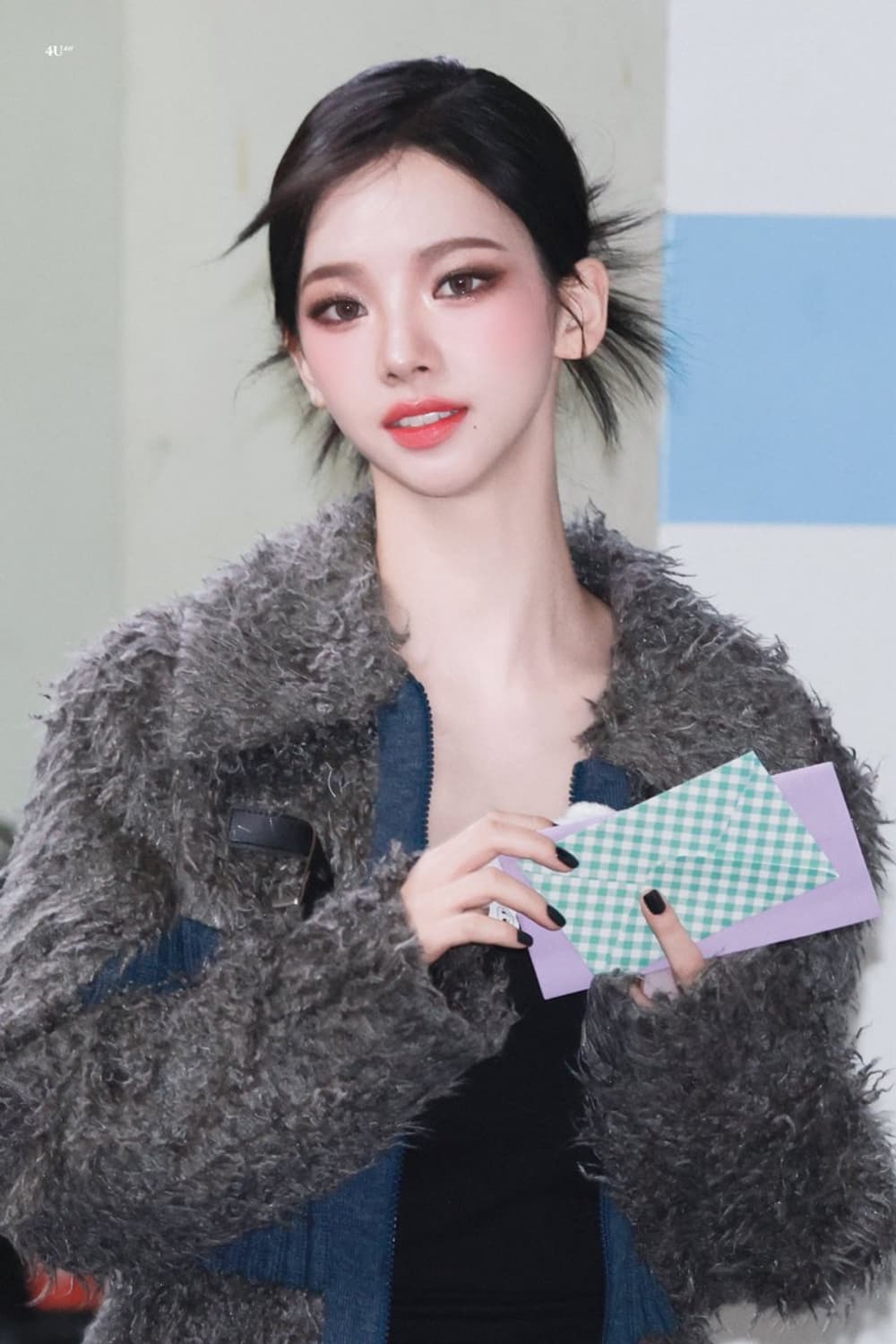 앤더슨벨 포 우먼 뉴 올가 헤어리 니트집업 자켓 M 상품이미지8