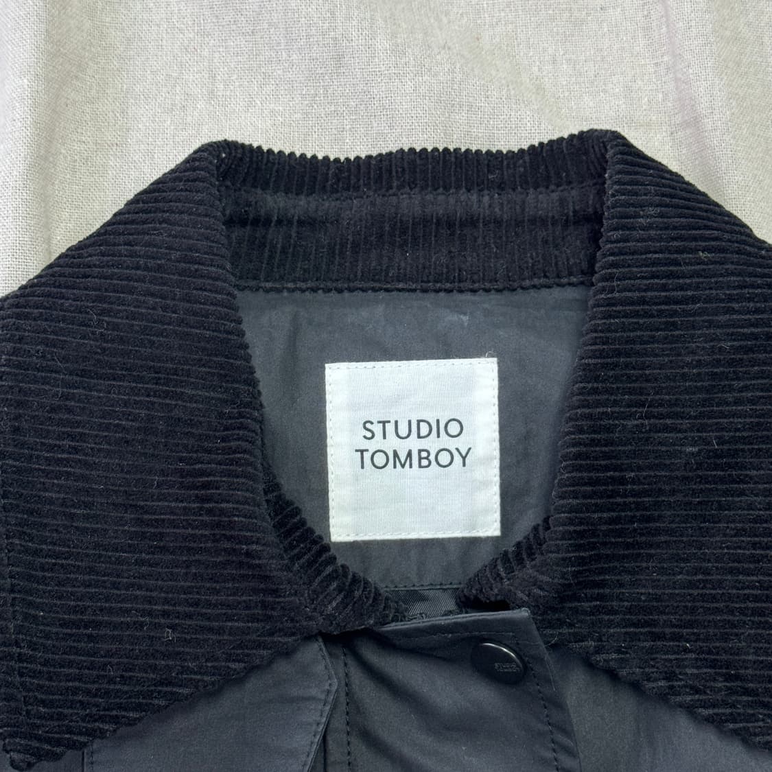 스튜디오톰보이 블랙 왁스자켓 F 상품이미지4