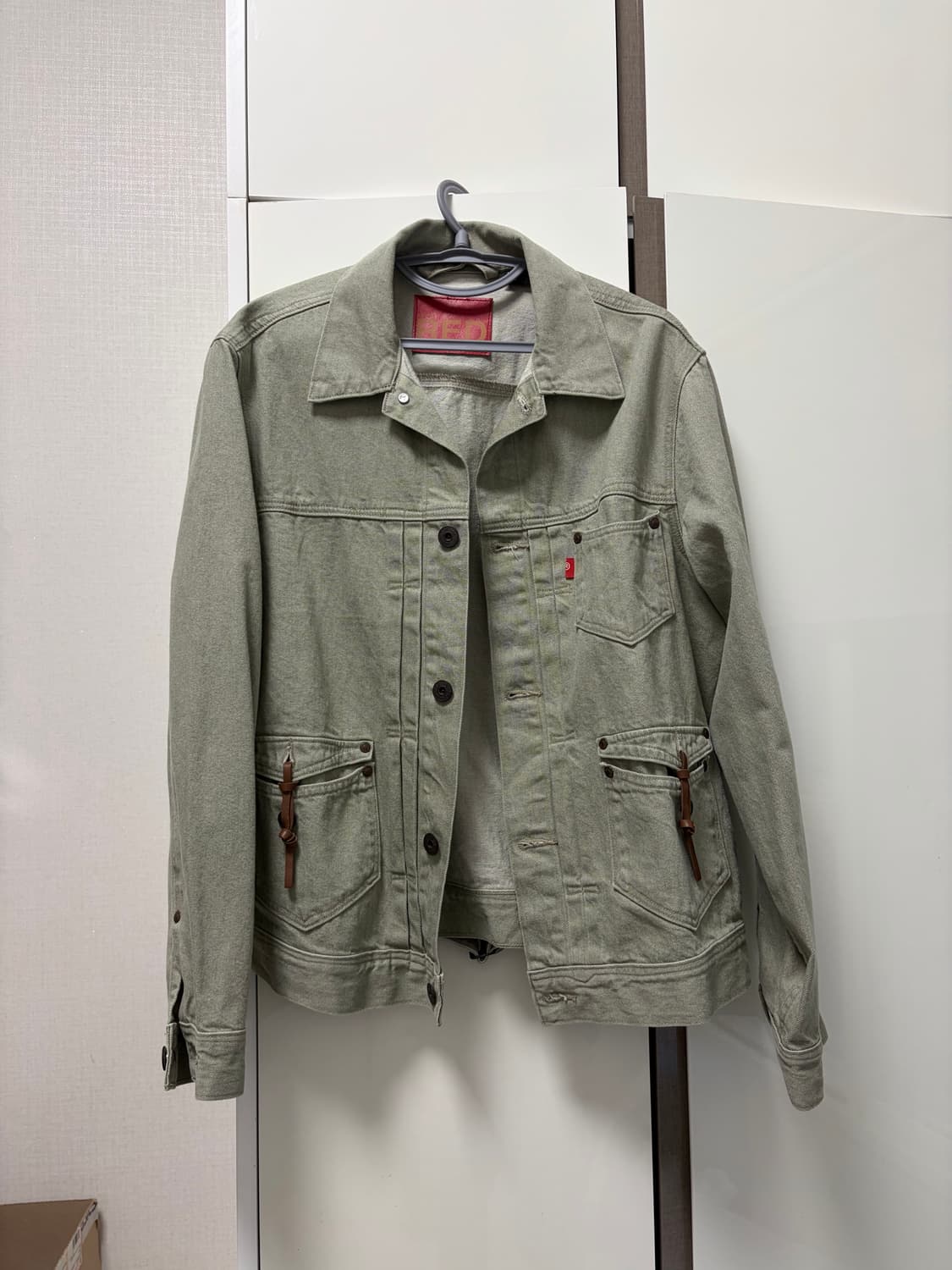 리바이스 레드 데님자켓 상품이미지1