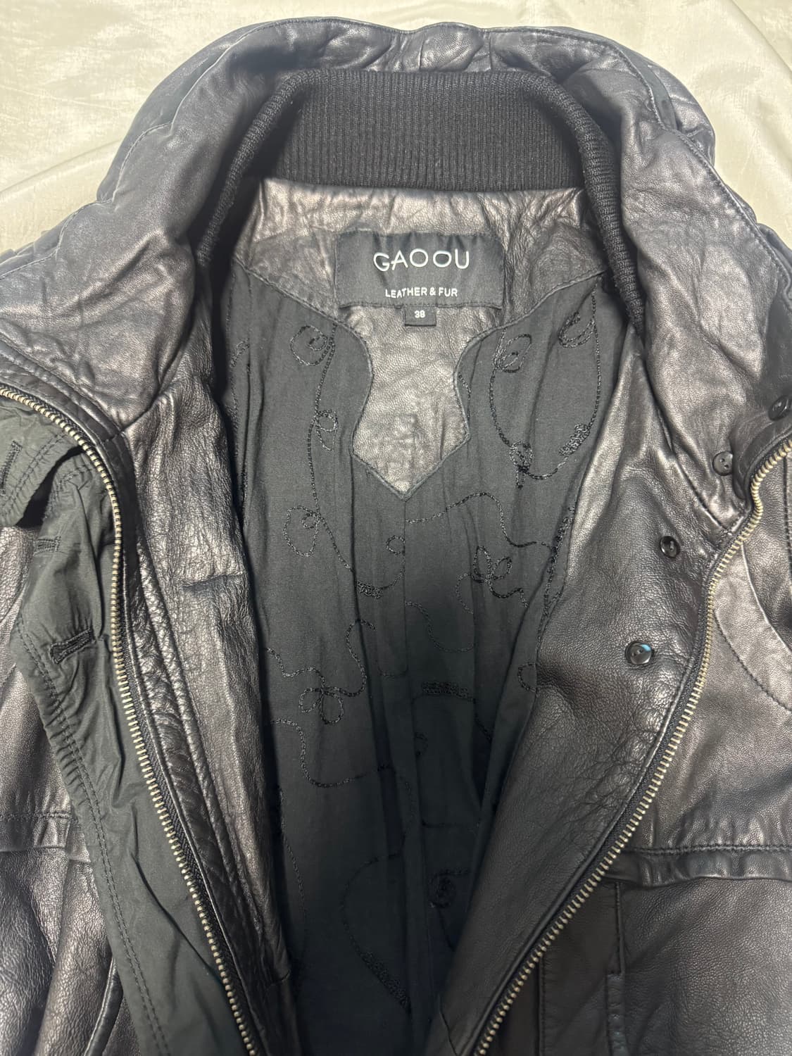 ”GAOOU“ Sheepskin long jacket 상품이미지5