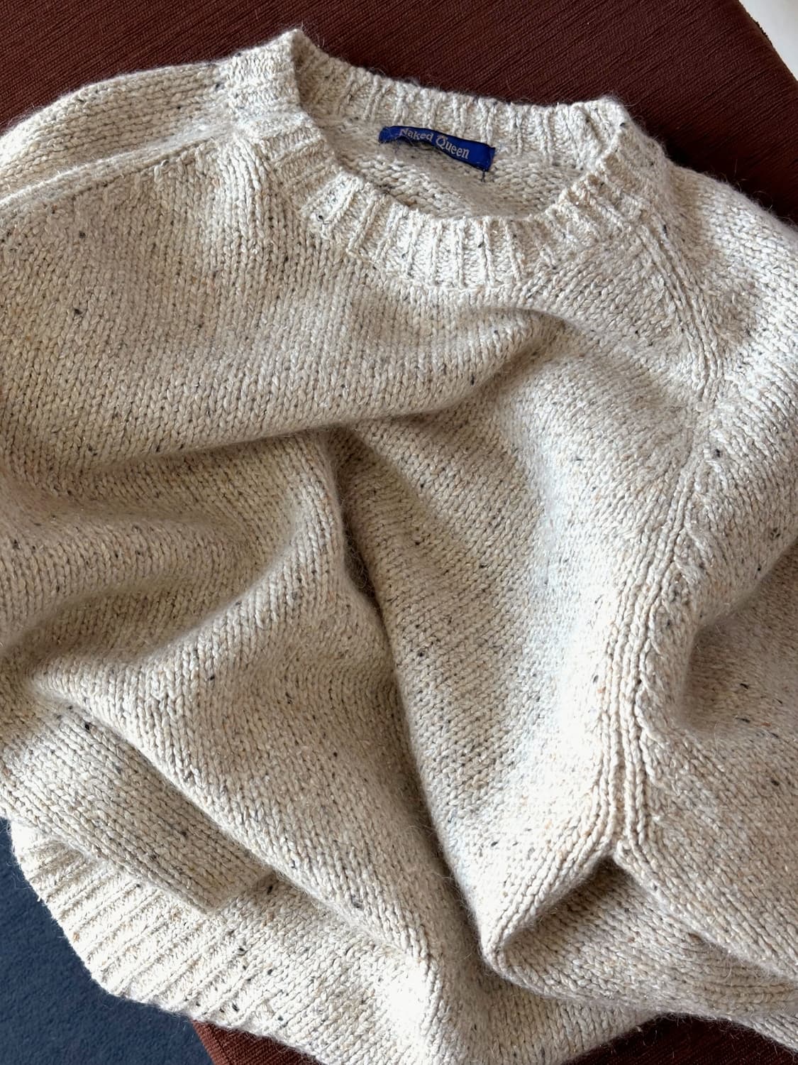 Brushed fabric sparkle pattern knit P/O 상품이미지1