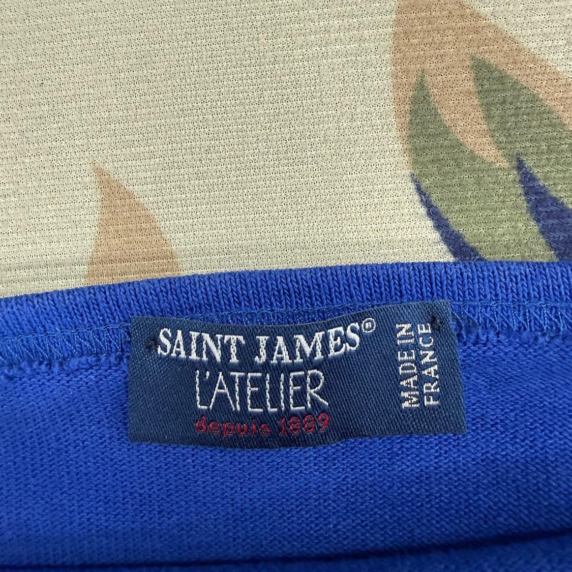 (M)세인트제임스 Saintjames 긴팔티셔츠(로얄블루) 상품이미지2