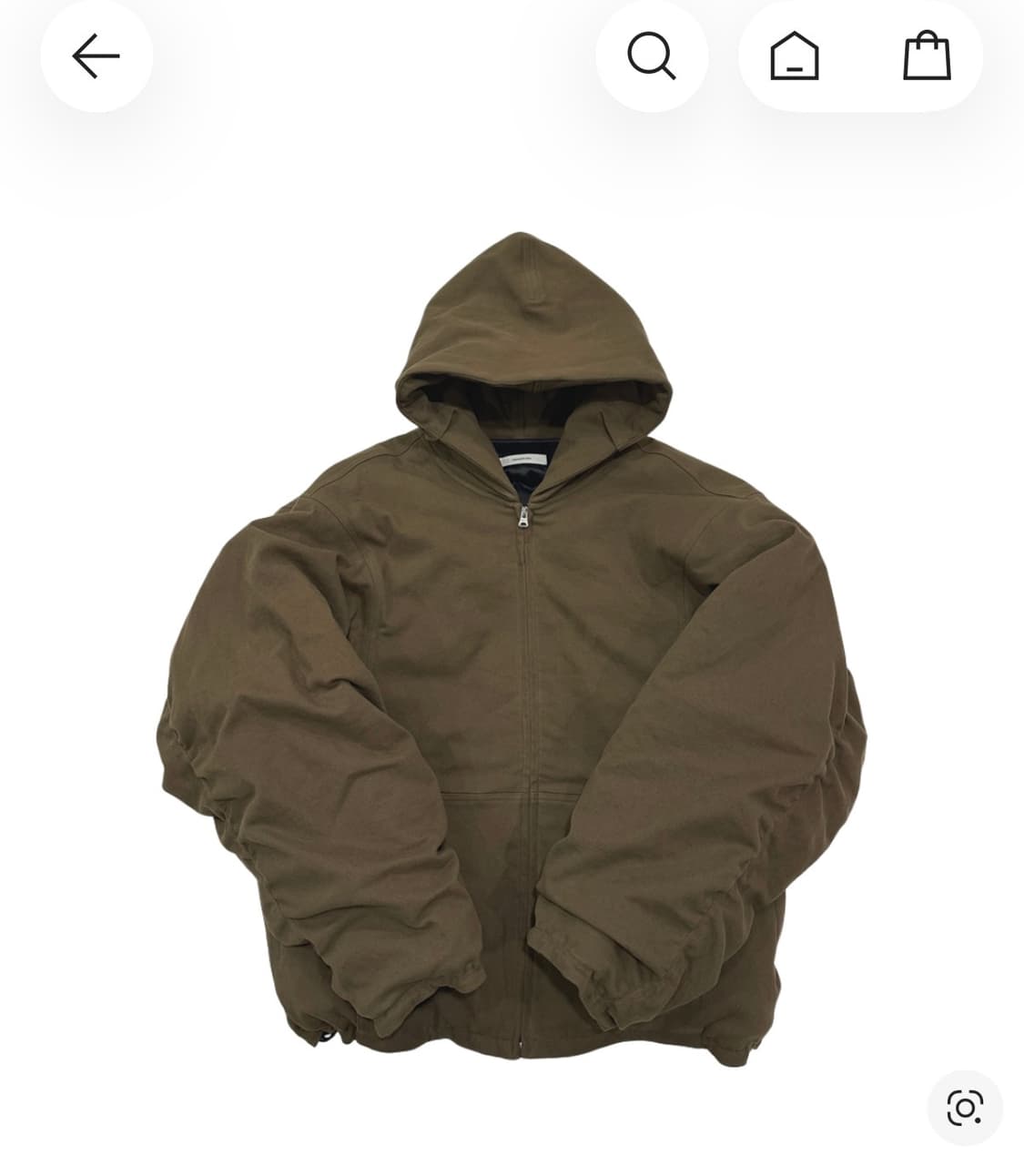 논노드 몰스킨 셔링 봄버 카키브라운 2 상품이미지1