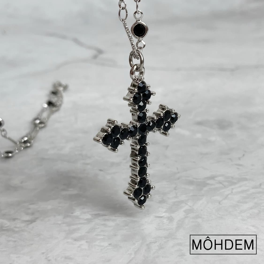 [Unisex] 원석 크로스 체인 목걸이 상품이미지10