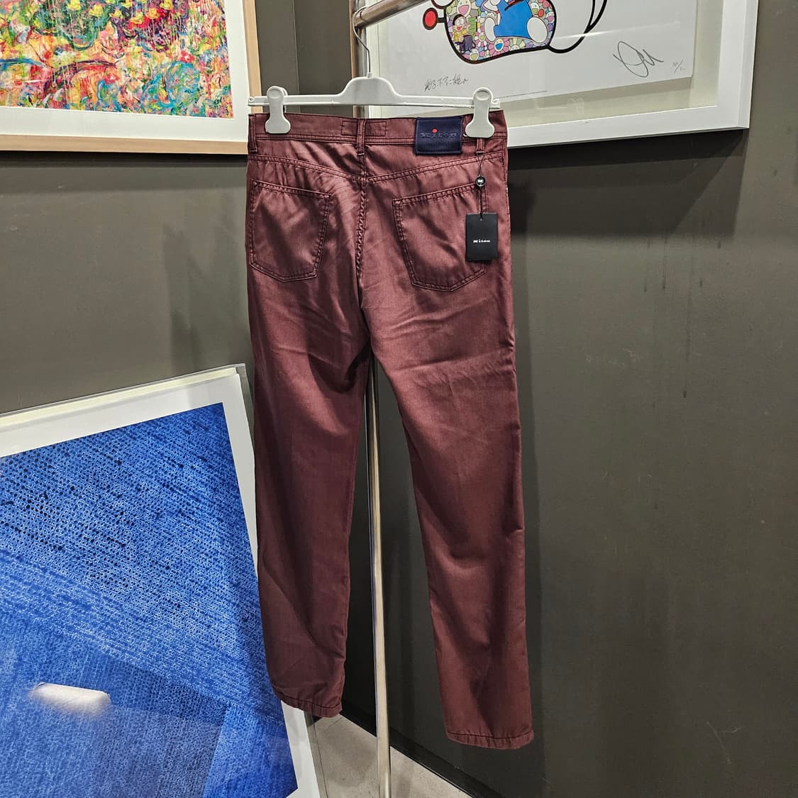 키톤 레드버튼 버건디 신상 팬츠(새상품) 상품이미지3